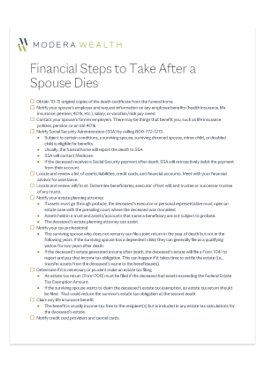 Financial Steps to Take After a Spouse Dies Cover Image for website download